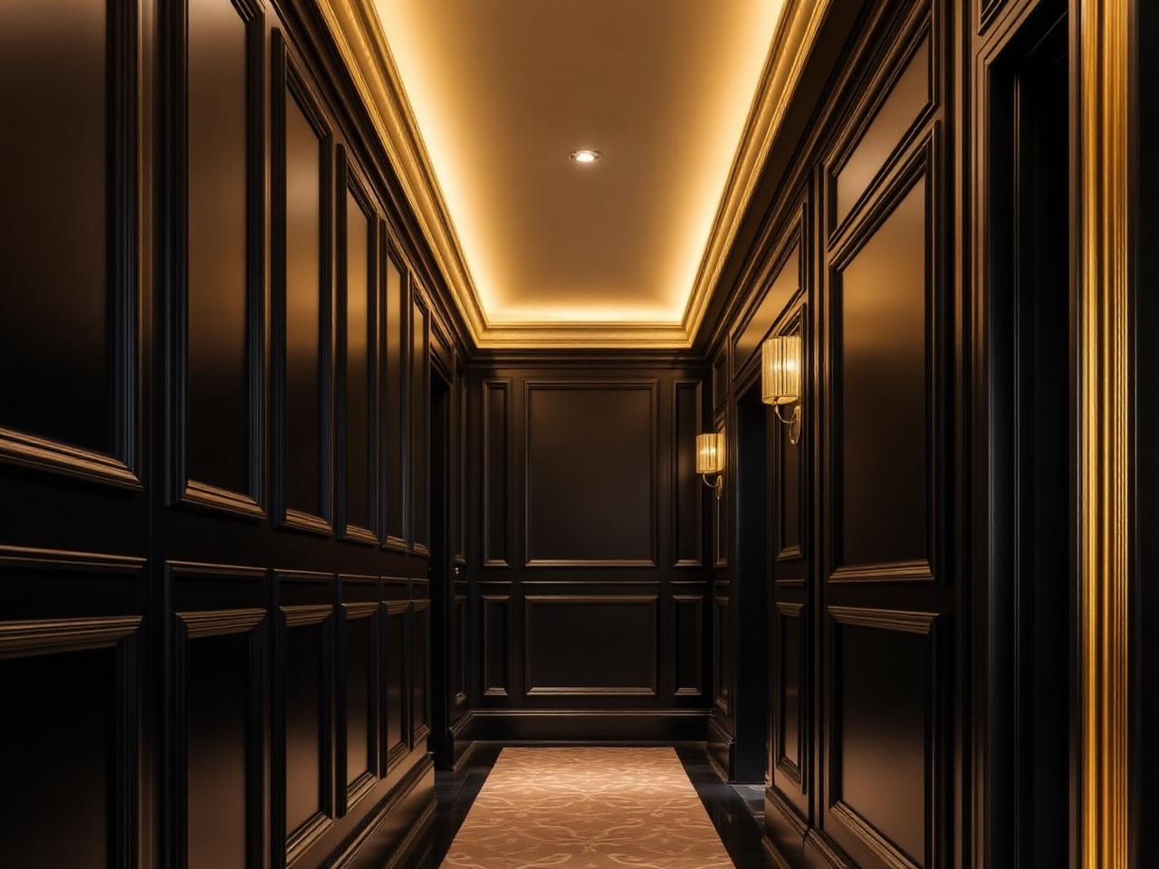 Detalhe de boiserie premium